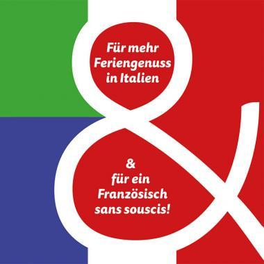 Portfolio Atelier Scheidegger, Flyer für Sprachschule Italienisch + Französisch