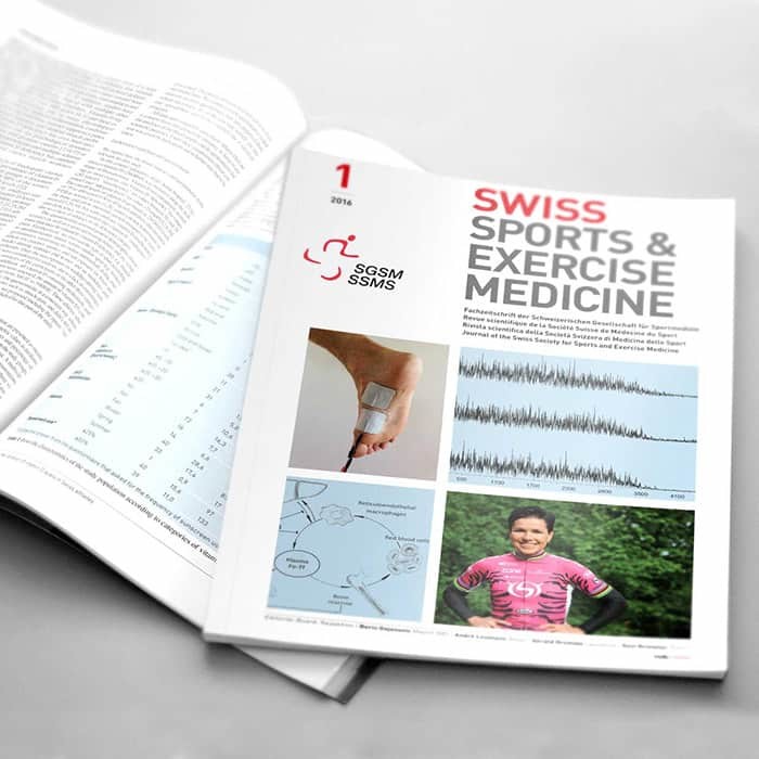 Editorial Design Magazin sgsm swiss sports and exercise medicine